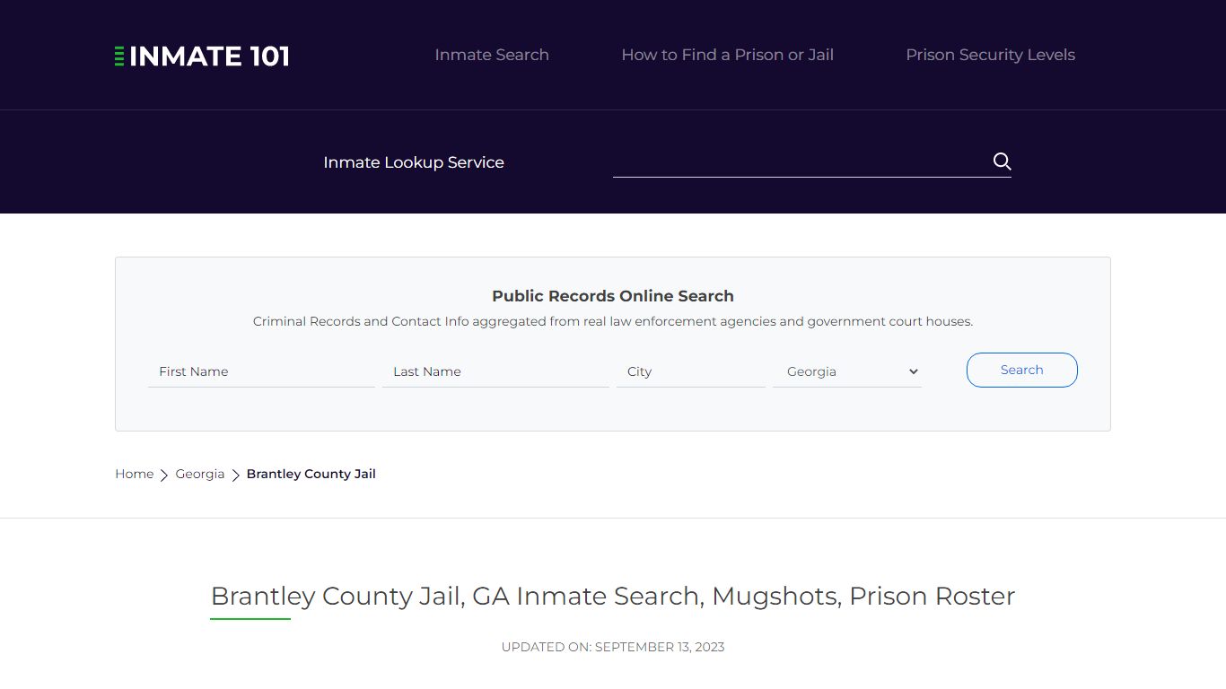 Brantley County Jail, GA Inmate Search, Mugshots, Prison Roster